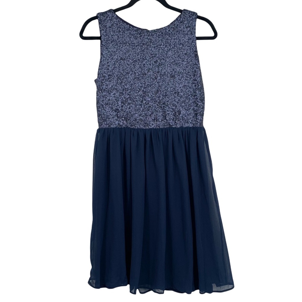 Blush by Young Threads Blue Sequin Dress NWT Medium